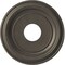 Ekena Millwork PVC Medallion (Canopies up to 7 1/2"), 13"OD x 3 1/2"ID x 1 1/4"P, Metallic Weathered Steel CMP13TRDST - alternate 1